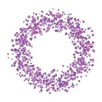 Heart round frame with space for text hearts border and frame vector