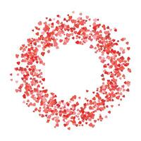 Heart round frame with space for text hearts border and frame vector
