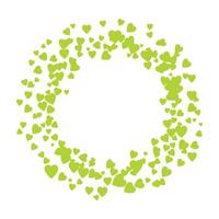 Heart round frame with space for text hearts border and frame vector
