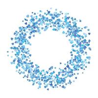Heart round frame with space for text hearts border and frame vector