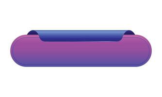 ribbon banner 3d render illustration of glossy rolled text box for title sign or advertising message on white background vector
