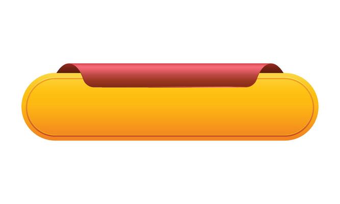 ribbon banner 3d render illustration of glossy rolled text box for title sign or advertising message