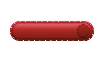 3d button empty button 3d illustration on white vector