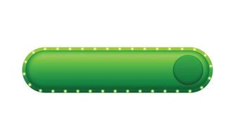 3d button empty button 3d illustration vector