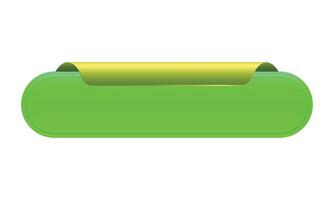 ribbon banner 3d render illustration of glossy rolled text box for title sign or advertising message on a white background vector