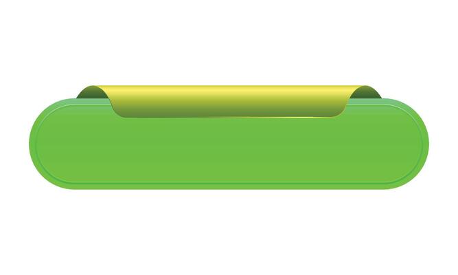 ribbon banner 3d render illustration of glossy rolled text box for title sign or advertising message on a white background