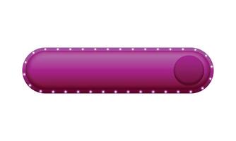 3d button empty button 3d illustration on a white background vector
