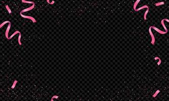 Realistic golden confetti background design vector