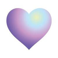 Gradient isolated heart illustration on white background vector