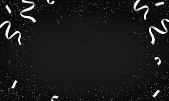 Realistic golden confetti background design vector