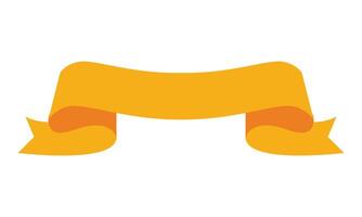 Hand drawn ribbon banner icon Web design element vector
