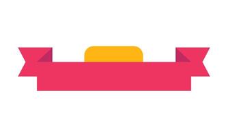 Ribbon Header background illustration design vector