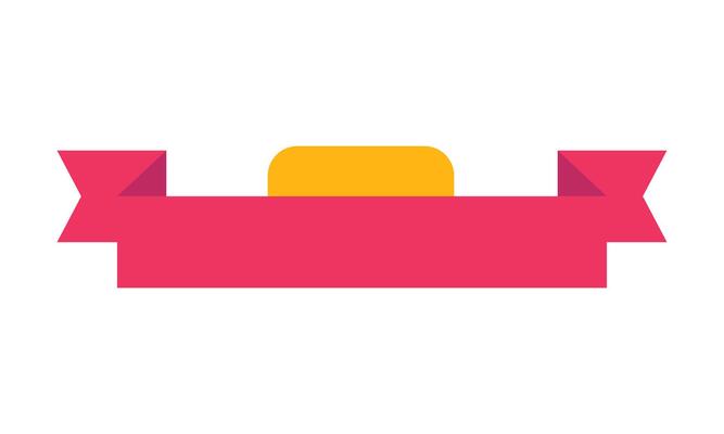 Ribbon Header background illustration design