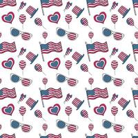 seamless pattern for the 4th of July vector