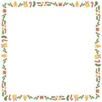 Frame template for christmas season celebration, christmas wreath concept vector