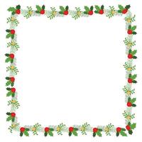Frame template for christmas season celebration christmas wreath concept vector
