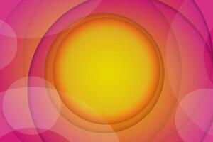 Abstract pink and yellow background. Fluid shapes composition. Minimal geometric background. Dynamic shapes composition. vector