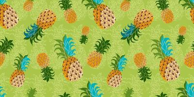 Seamless pattern with pineapple. vector