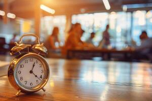 Coaching session on time management, with a close-up on time allocation strategies and the focused participant, showcasing the importance of efficient time use in leadership photo