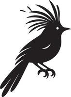 Black artwork illustration of a flying robin bird silhouette, capturing the graceful motion and elegance of this avian in a simple yet striking design. vector
