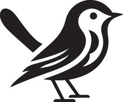 Black artwork illustration of a flying robin bird silhouette, capturing the graceful motion and elegance of this avian in a simple yet striking design. vector