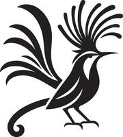 Black artwork illustration of a flying robin bird silhouette, capturing the graceful motion and elegance of this avian in a simple yet striking design. vector