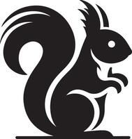 squirrel silhouette design isolated on white background. Squirrel silhouette on white background vector