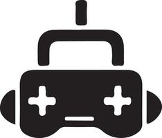 game controller or gamepad flat icon for gaming apps and websites vector