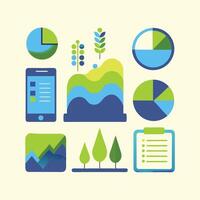 Simple Web UI elements kit graphic vector