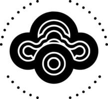Cloud, Minimalist and Simple Silhouette - illustration vector