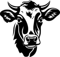 Cow, Minimalist and Simple Silhouette - illustration vector