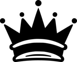 Crown, Minimalist and Simple Silhouette - illustration vector