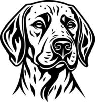 Dalmatian, Minimalist and Simple Silhouette - illustration vector