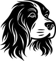 Dog - Black and White Isolated Icon - illustration vector