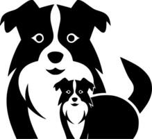Dog Mom - Minimalist and Flat Logo - illustration vector