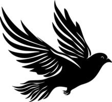 Dove Bird, Minimalist and Simple Silhouette - illustration vector
