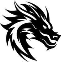 Dragon, Minimalist and Simple Silhouette - illustration vector