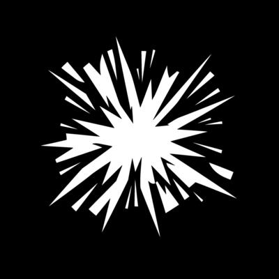 Explosion, Minimalist and Simple Silhouette - illustration