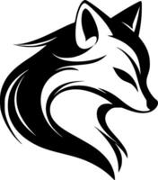 Fox, Minimalist and Simple Silhouette - illustration vector