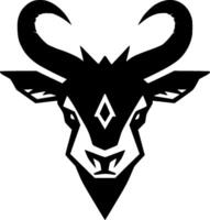 Goat, Minimalist and Simple Silhouette - illustration vector