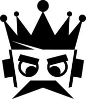 King, Minimalist and Simple Silhouette - illustration vector