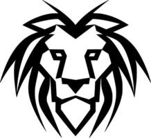 Lion, Minimalist and Simple Silhouette - illustration vector
