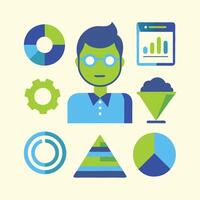 Simple Web UI elements kit graphic vector
