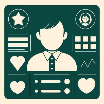 sencillo web ui elementos equipo gráfico vector