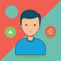 Simple Web UI elements kit graphic vector
