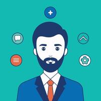 Simple Web UI elements kit graphic vector