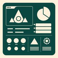 Simple Web UI elements kit graphic vector