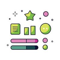 Simple Web UI elements kit graphic vector