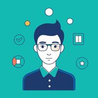 Simple Web UI elements kit graphic vector