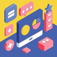 Simple Web UI elements kit graphic vector